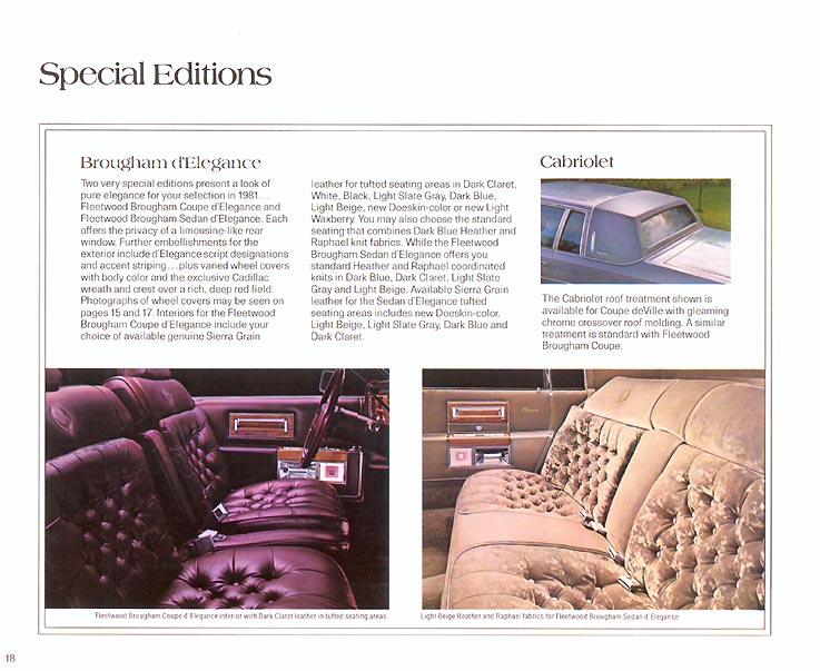 1981 Cadillac Brochure Page 16